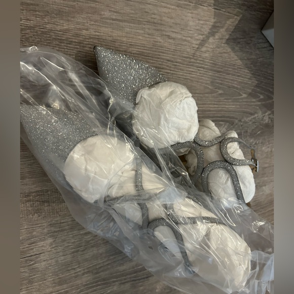 Jimmy Choo NWT LANCER glittered ballet flat shoes - Picture 3 of 7